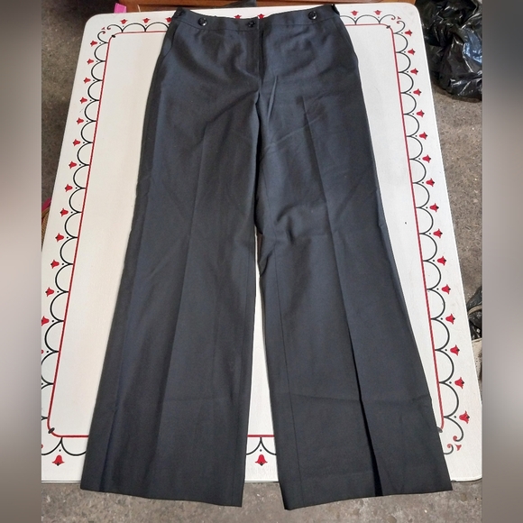 Talbots Black Wool Blend Trousers - Picture 1 of 3